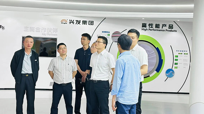 柯桥区委组织部副部长朱永成、周杰一行莅临豪门国际官网集团调研指导-豪门国际官网